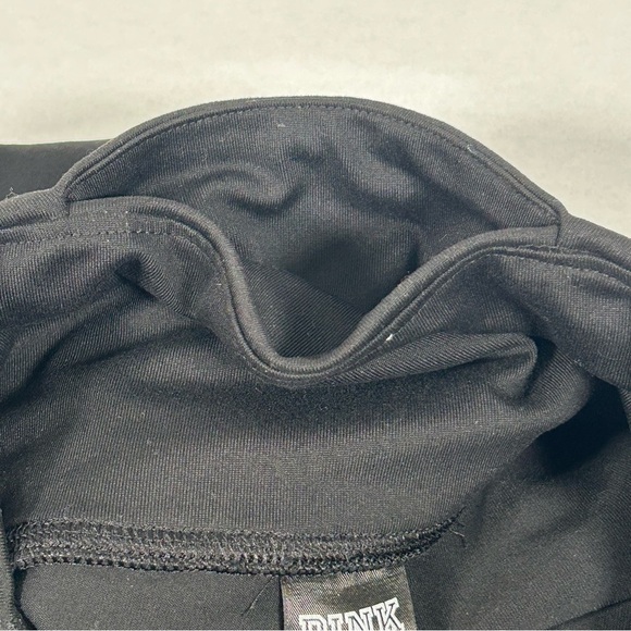 2 for$15 PINK Victoria's Secret High Rise Lace Up Black Leggings - Picture 8 of 11